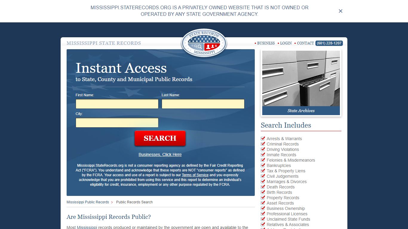 Mississippi Public Records | StateRecords.org